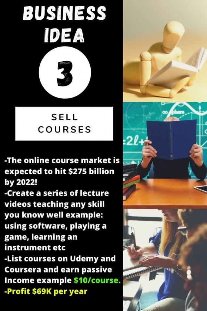 Business idea N°3: Sell Courses