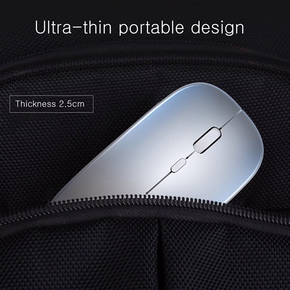 Silent Rechargeable Wireless Mouse — Smooth, Quiet, and Built for Everyday Comfort