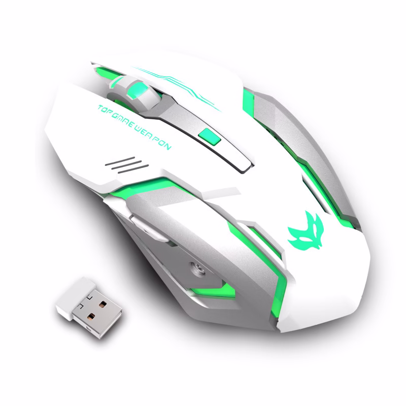 Wireless Charging Silent Gaming Mouse – Smart Power, Smooth Control, and Total Focus