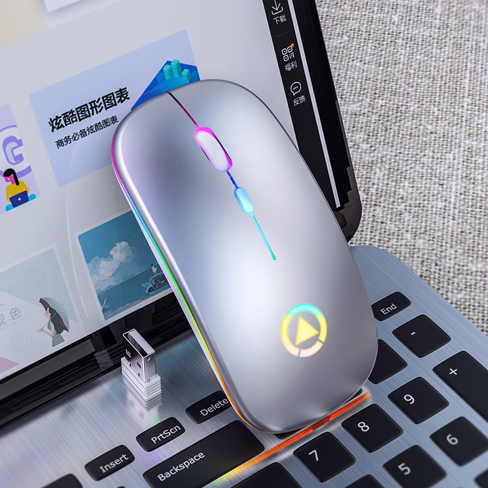 Silent Rechargeable Wireless Mouse — Smooth, Quiet, and Built for Everyday Comfort
