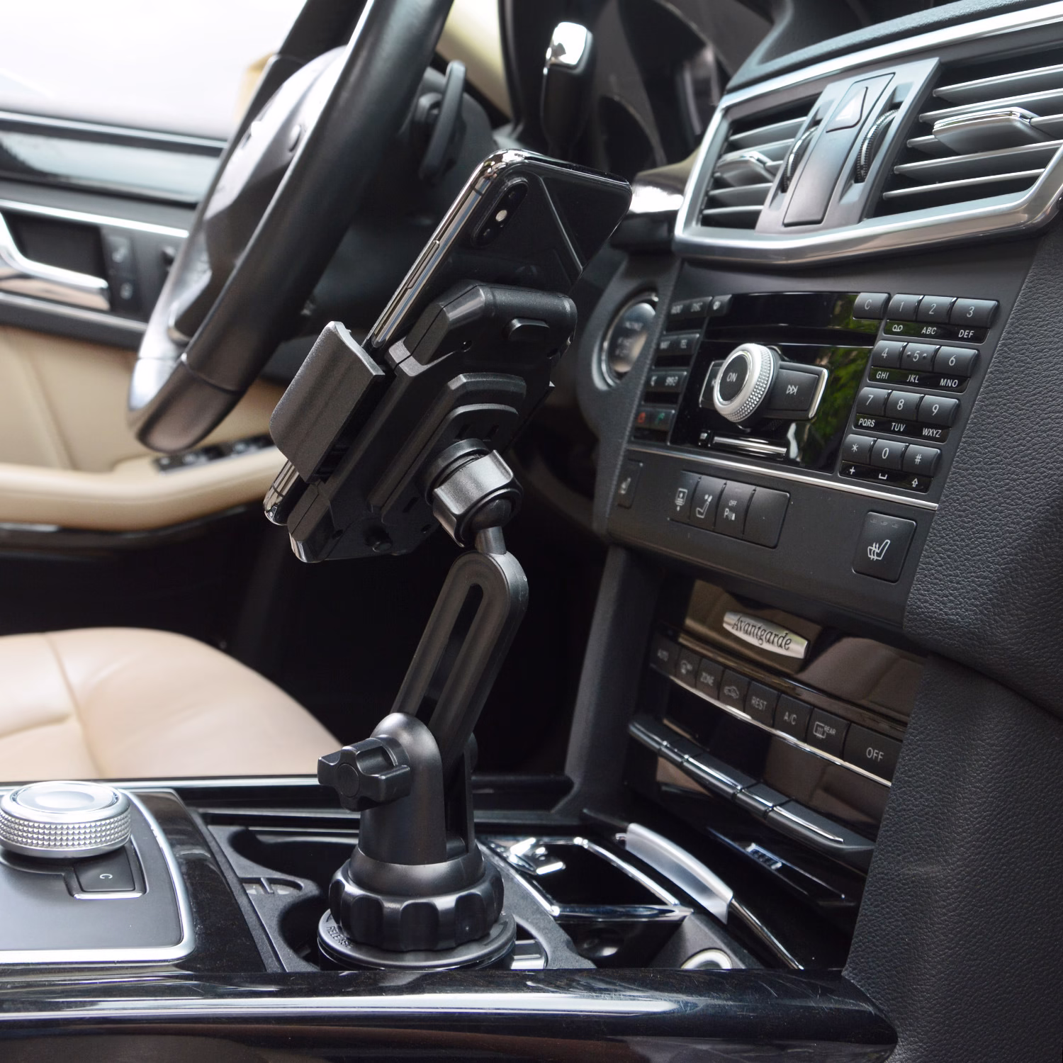 New 360° Adjustable Car Cup Phone Holder – Keep Your Phone Safe, Handy, and Always in Sight