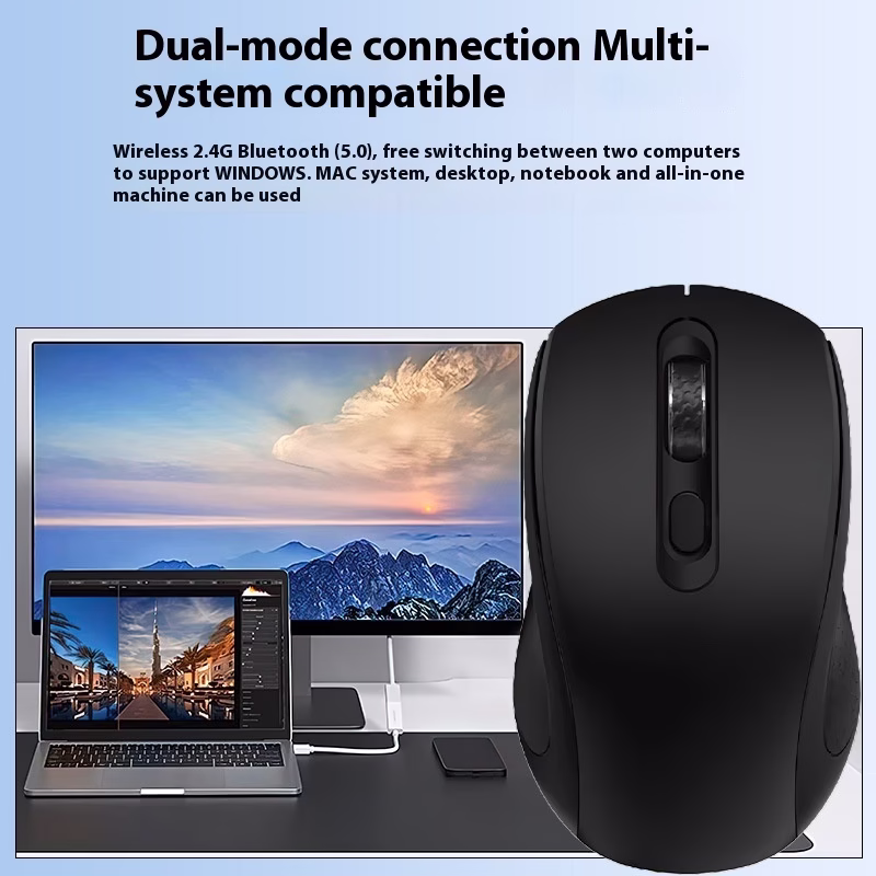 Smart Dual-Mode Wireless AI Mouse – Precision, Comfort, and Modern Intelligence in One Device