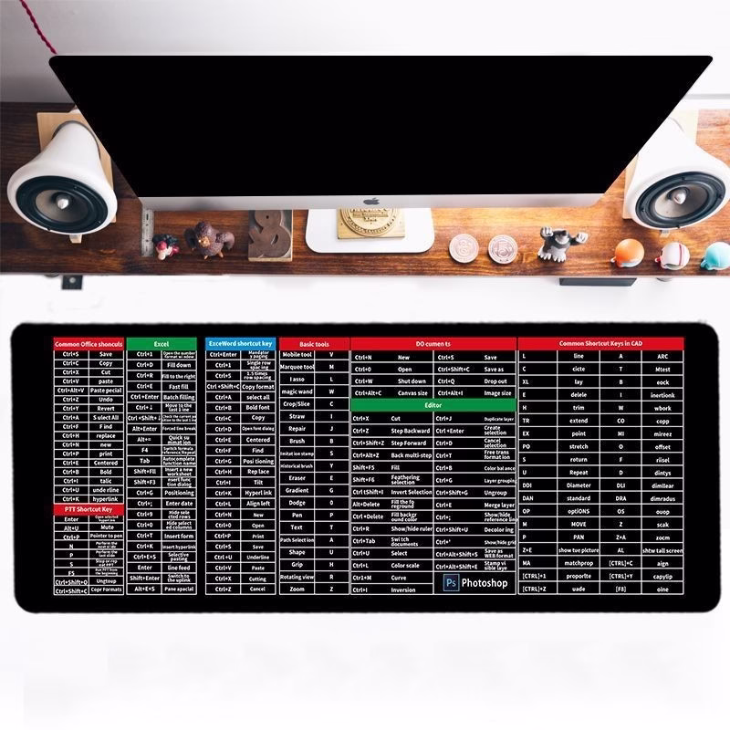 The Ultimate English Shortcut Key Mouse Pad — Smart Design for a Smarter Workspace