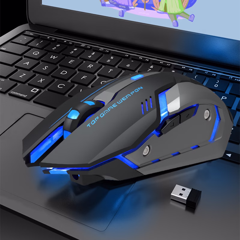 Wireless Charging Silent Gaming Mouse – Smart Power, Smooth Control, and Total Focus