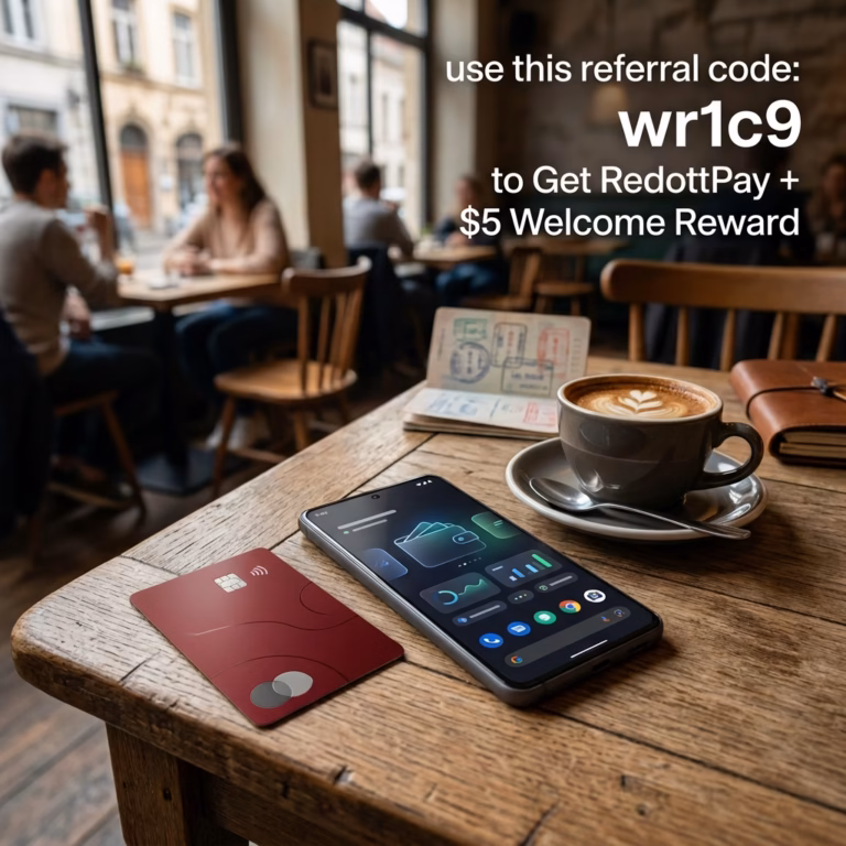 Use this referral code: WR1C9 to Get RedottPay + $5 Welcome Reward