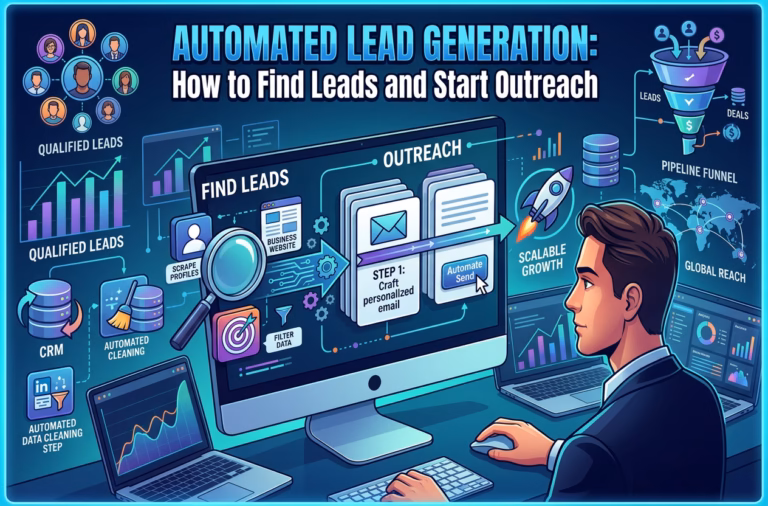 Automated lead generation workflow from finding leads to personalized email outreach